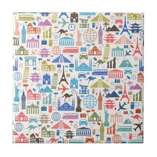 wereldreis tegeltje (Voorkant)