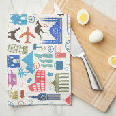 wereldreis theedoek (Quarter Fold)