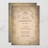  wereldreiskaart Explorer Verjaardagsfeest Kaart (Voorkant / Achterkant)