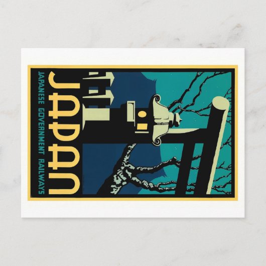  wereldreizen over Japanse spoorwegen Briefkaart (Voorkant)