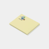 Wereldreiziger: bagage , tickets en paspoort. post-it® notes (Schuin)