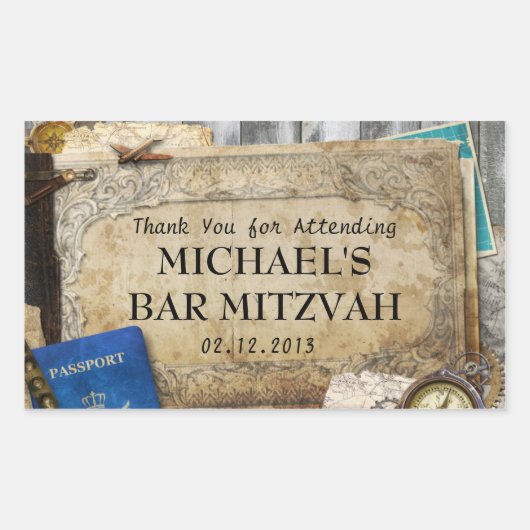  wereldreiziger dank u Sticker (Voorkant)