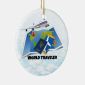 Wereldreiziger Keramisch Ornament (Rechts)