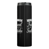 Wereldreiziger Sudoku Puzzel Lover Thermosbeker (Achterkant)