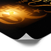 Wereldreligies allemaal gemaakt van sterrenspullen poster (Hoek)