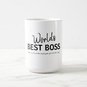 Werelds Beste Baas Grappig Cadeau Koffiemok