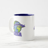 Werelds Beste Baba Tweekleurige Koffiemok (Voorkant links)