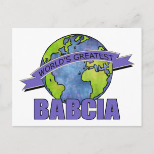 Werelds Beste Babcia Briefkaart