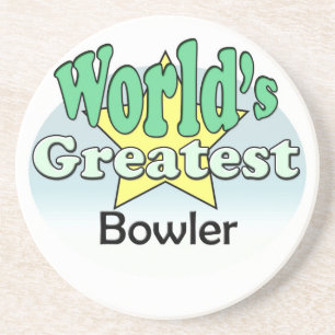 Werelds Beste Bowler Zandsteen Onderzetter