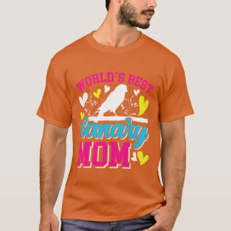 Werelds beste Canarische Eilanden Mama Vogelliefhe T-shirt