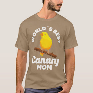 Werelds Beste Canarische Moeder Vogelliefhebber Mo T-shirt