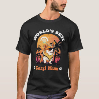 Werelds Beste Corgi Moeder Ooit Beste Hondenmoeder T-shirt