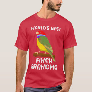 Werelds beste Finches Oma Vogelliefhebber Granny m T-shirt