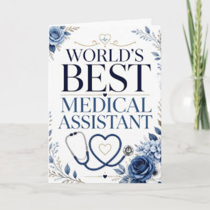 Werelds Beste Geschenk voor Waardering Medische As Kaart