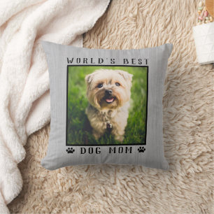 Werelds Beste Hond Moeder Pootafdrukken Huisdier F Kussen