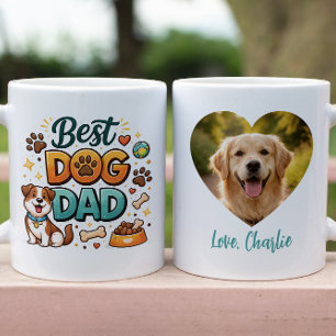 Werelds Beste Hond Papa Douane Vaderdag Mok