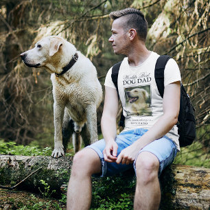 Werelds Beste Hond Papa Foto T-shirt