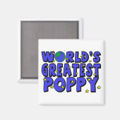 Werelds Beste Klaproos Magneet (Voorkant / Achterkant)