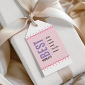 Werelds beste moeder checklist Moederdag Cadeaulabel