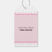 Werelds beste moeder checklist Moederdag Cadeaulabel (Achterkant)