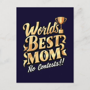 werelds beste moeder geen contest briefkaart