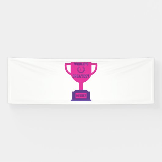 Werelds Beste Moederdag 2.5x8 Vinyl Banner (Horizontaal)