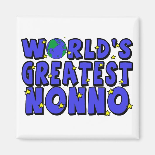 Werelds Beste Nonno Magneet (Voorkant)