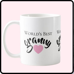 Werelds Beste Oma Schattig Hart Wit Elegant Koffiemok