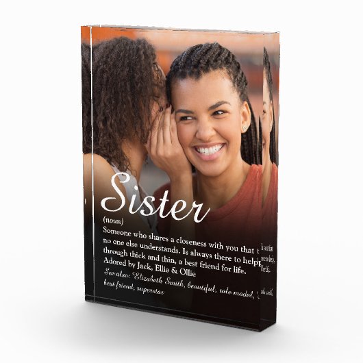 Werelds Beste Ooit Zus Definitie Script Foto (Rechts)