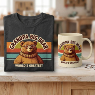 Werelds Beste Opa Beer Modern en retro T-shirt