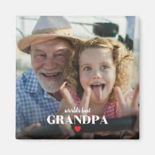 Werelds Beste Opa Foto Cadeau Voor Opa Magneet