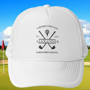 Werelds Beste Opa Naam Golf Hoed Trucker Pet