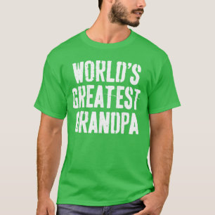 Werelds Beste Opa Papa Mannen Vaderdag grappig T-shirt