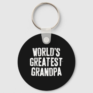 Werelds Beste Opa Shirt Papa Mannen Vaderdag Sleutelhanger