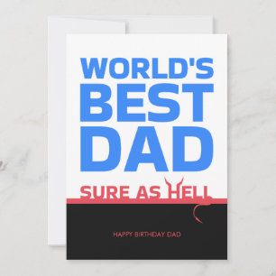 Werelds Beste Papa Gefeliciteerd Verjaardag Grappi