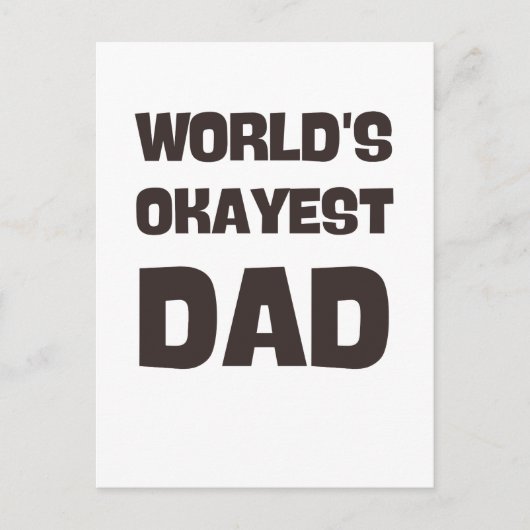 werelds beste papa grap pap briefkaart (Voorkant)