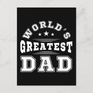 Werelds Beste Papa Typografie Vaderdag Cadeau Briefkaart