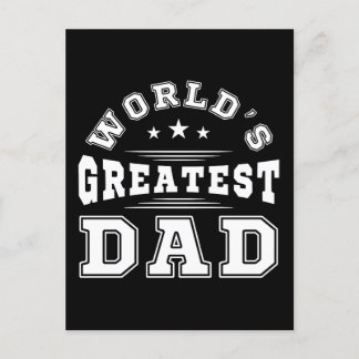 Werelds Beste Papa Typografie Vaderdag Cadeau Briefkaart