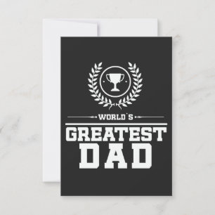 Werelds Beste PAPA Vader Trofee Familie Liefde Bedankkaart