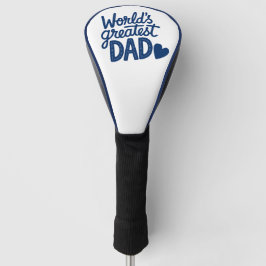 'Werelds Beste Papa' Vaderdag, Verjaardag Cadeau Golfheadcover