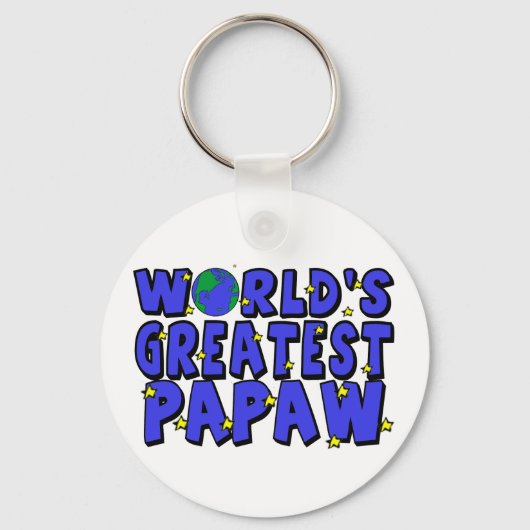 Werelds Beste Papaw Sleutelhanger (Voorkant)