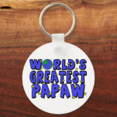 Werelds Beste Papaw Sleutelhanger (Voorkant)