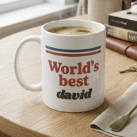 Werelds Beste Retro Jaren 70 Naam Typografie