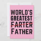 WERELDS BESTE SCHEETLATER - VADER - VADERDAG FEESTDAGENKAART (Voorkant)