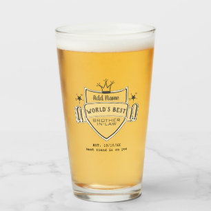 Werelds Beste SCHWAGER Aangepaste Bier PINT GLAS