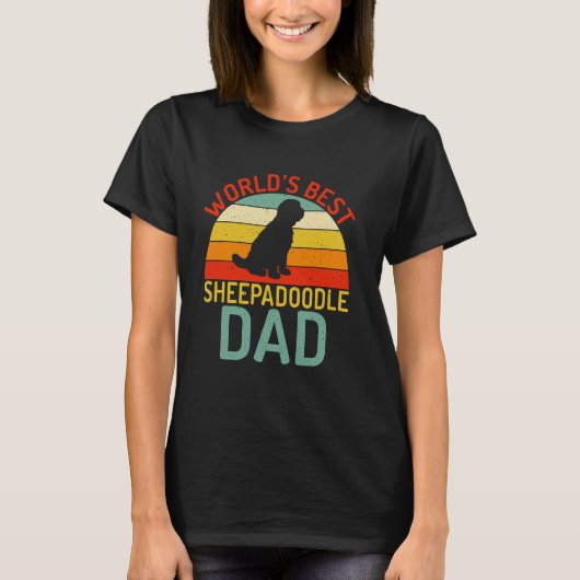 Werelds beste Sheepadoodle Dad Sheepadoodle T-shirt (Voorkant)