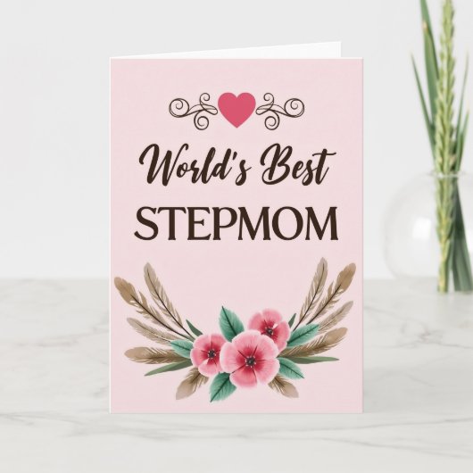 Werelds Beste Stiefmoeder Kaart (Voorkant)