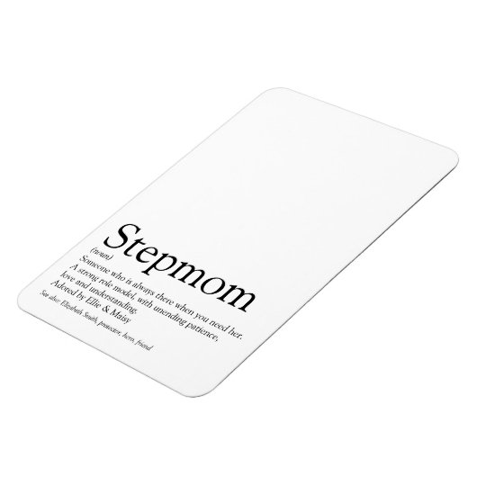 Werelds Beste Stiefmoeder Ooit, Definitie Stiefmoe Magneet (Linkerzijde)