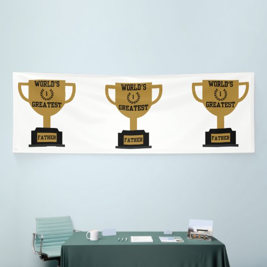 Werelds Beste Vaderdag 4x12 Vinyl Banner (Beurs)