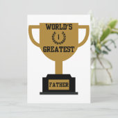 Werelds Beste Vaderdag Uitnodiging (Staand voorkant)